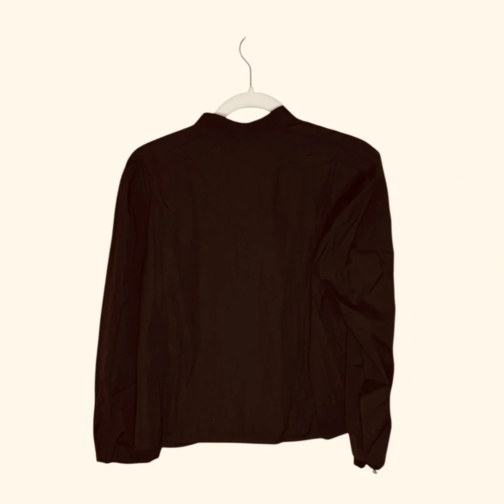 Madewell Women’s Puff-Sleeve Button-Up Cotton Shirt Blouse NWT S Molasses